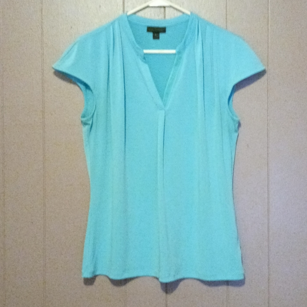 Worthington teal blouse